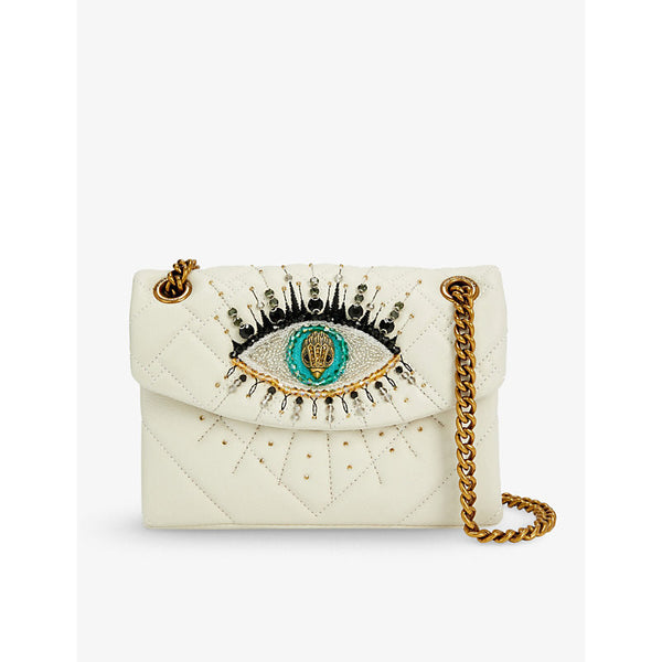 Kurt Geiger London Mini Kensington embellished eye leather shoulder bag | LYBSTORE