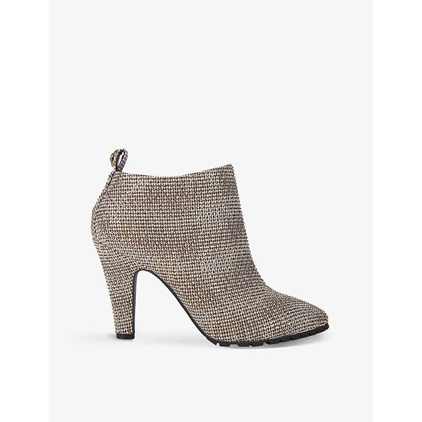 Kurt Geiger London Shoreditch crystal-embellished heeled ankle boots | LYBSTORE