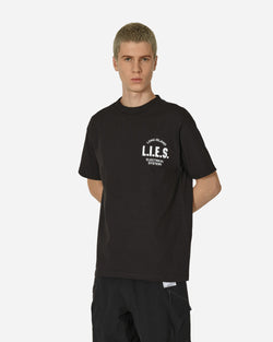 L.I.E.S. Records Classic Logo Print T-Shirt Black