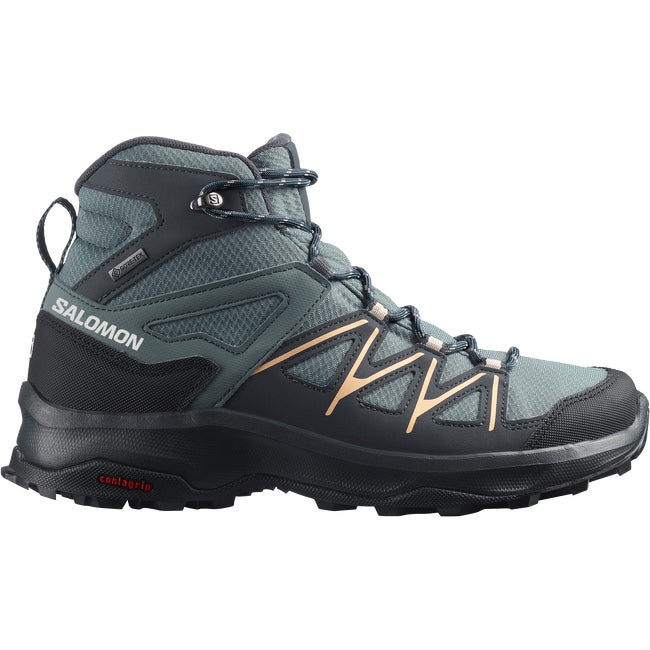 Salomon Daintree Mid Gore-tex Stormy Weather Ebony Almond Cream