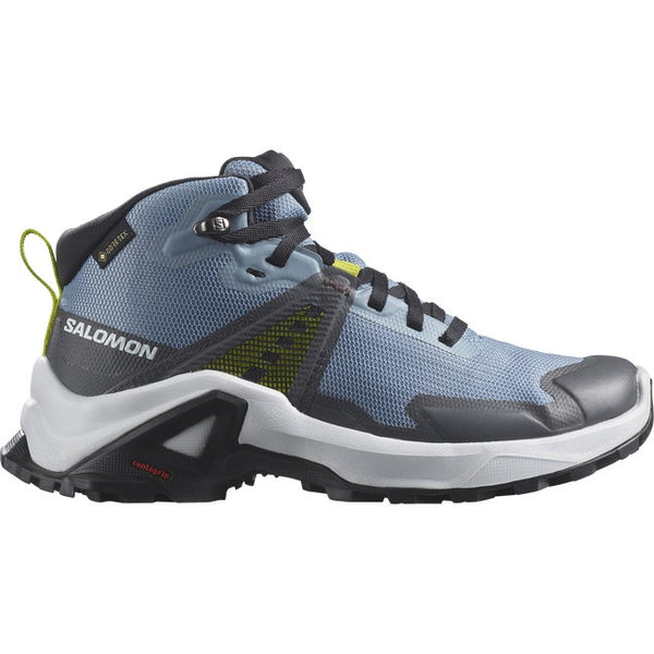 Salomon X Raise Mid Gore-tex Faded Denim Indigo Bunting Acid Lime