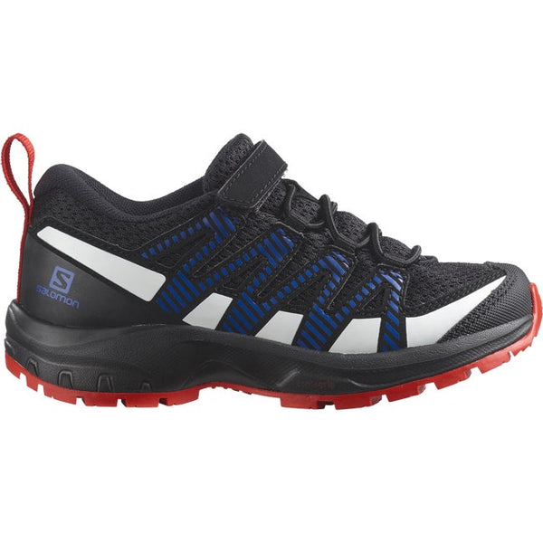 Salomon Xa Pro V8 Black Lapis Blue Fiery Red