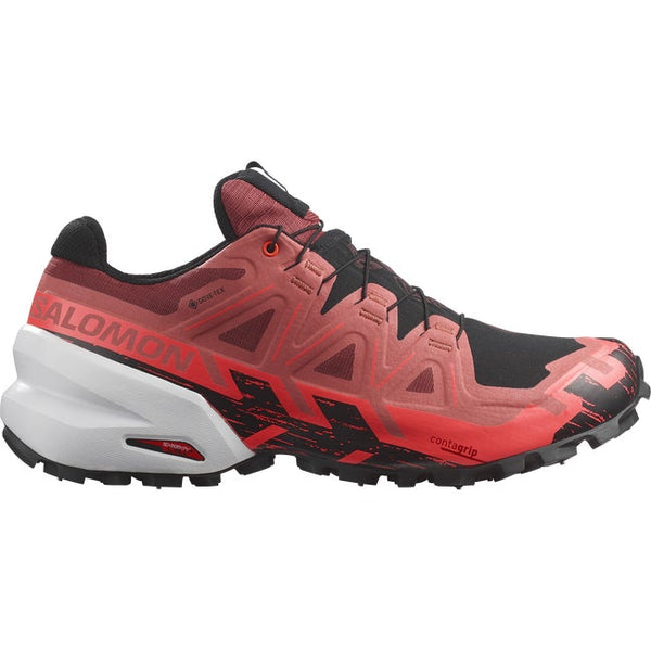 Salomon Spikecross 6 Gore-tex Cow Hide Black Neon Flame