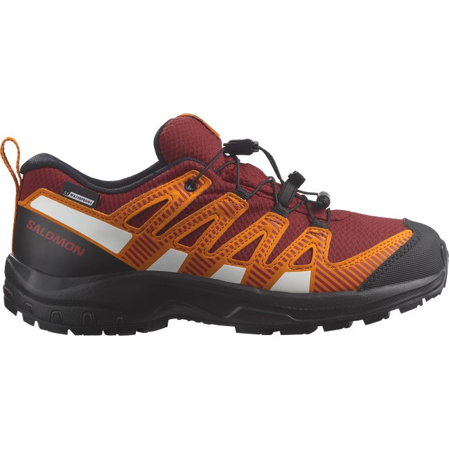 Salomon Xa Pro V8 Waterproof Red Dahlia Black Orange Pepper