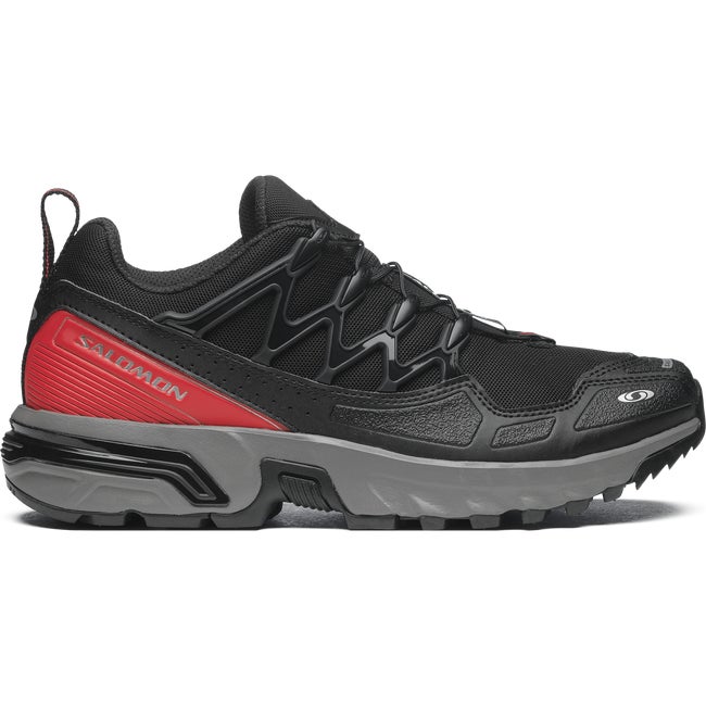 Salomon Acs + Black Aurora Red White