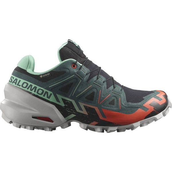 Salomon Speedcross 6 Gore-tex Black Electric Green Cherry Tomato