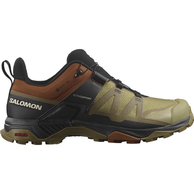 Salomon X Ultra 4 Gore-tex Gothic Olive Caramel Cafe Black