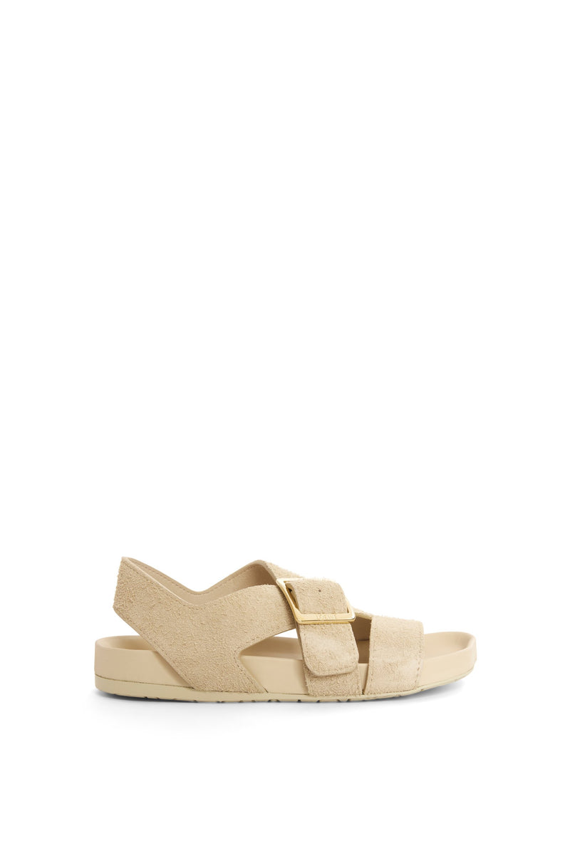 Ease sandal in brushed calfskin