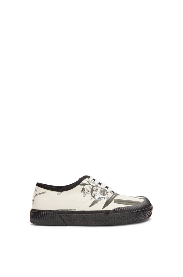 Terra Vulca lace-up sneaker in printed canvas