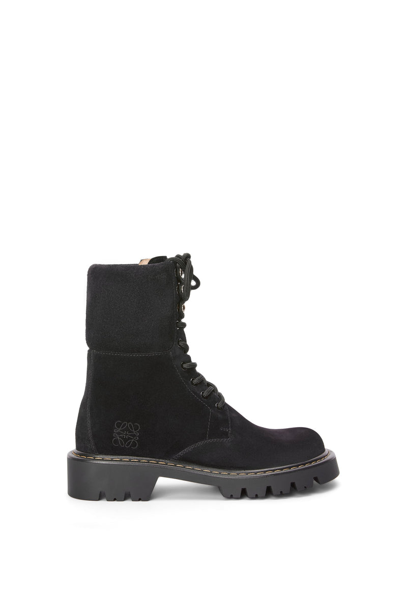 Sierra combat boot in suede