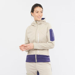 Salomon Mtn Gore-tex Softshell Plaza Taupe Astral Aura