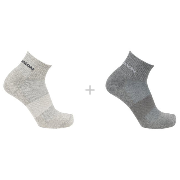 Salomon Evasion Ankle 2-pack Light Grey Heather Medium