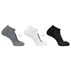 Salomon Everyday Low 3-pack Black White Med Grey Melange