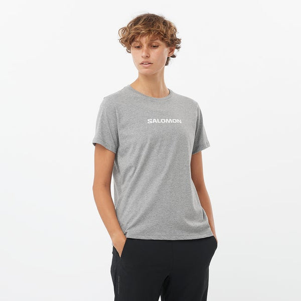 Salomon Logo Heather Grey