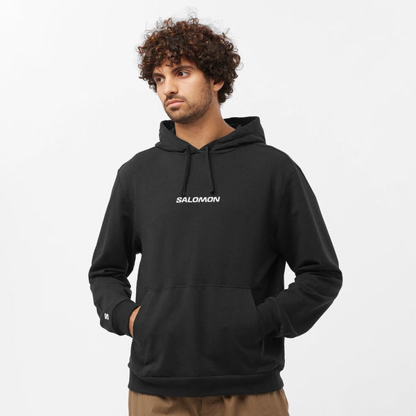 Salomon Logo Pull Over Deep Black