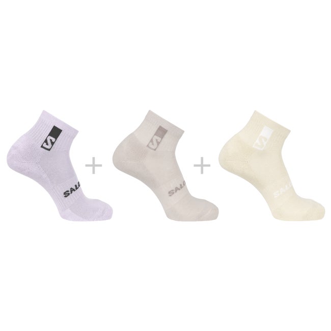 Salomon Everyday Ankle 3-pack Hushed Violet Purple Heather Almond Milk