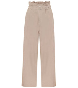 LOW CLASSIC Wide-leg paperbag pants