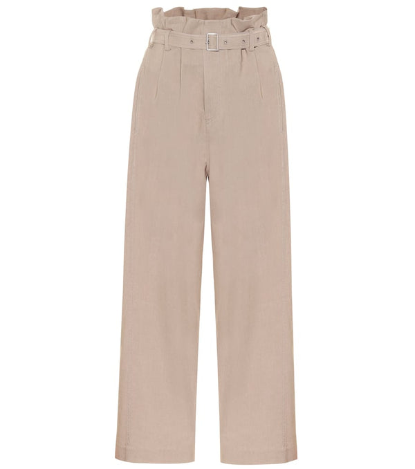 LOW CLASSIC Wide-leg paperbag pants