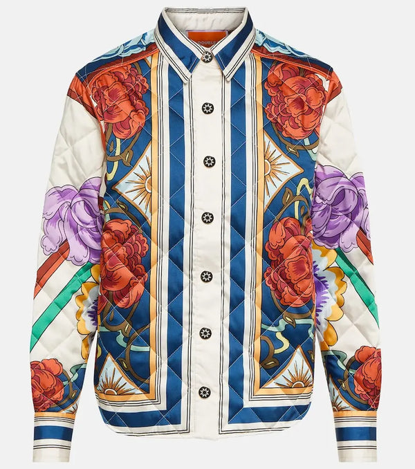 La DoubleJ Edie printed quilted twill jacket | LYBSTORE