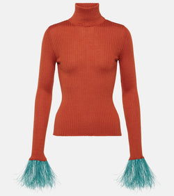 La DoubleJ High Kick cashmere and silk top