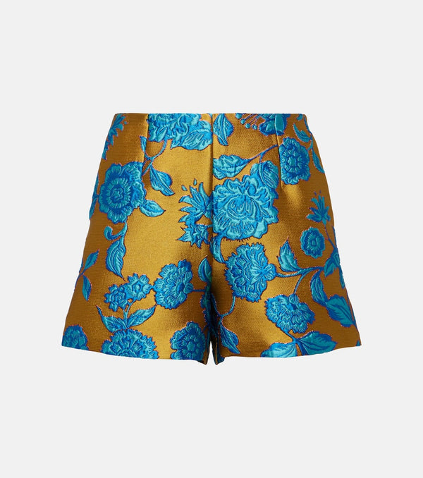 La DoubleJ Margarita floral jacquard shorts