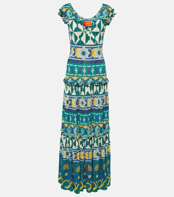 La DoubleJ Pimento printed jersey maxi dress | LYBSTORE