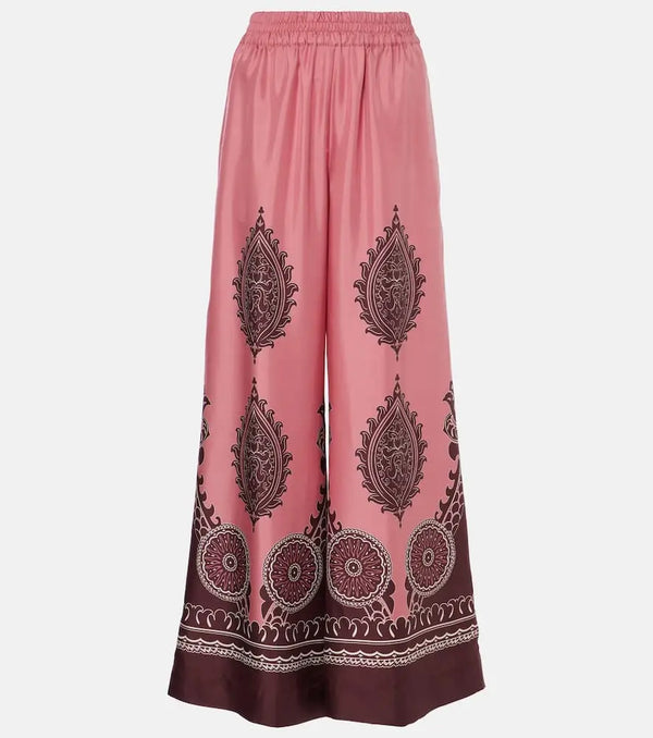 La DoubleJ Printed silk palazzo pants | LYBSTORE