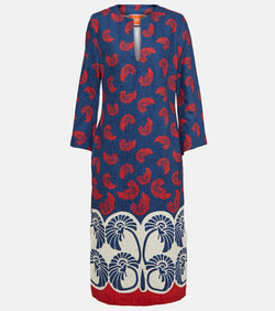 La DoubleJ The Kaftan printed cotton midi dress