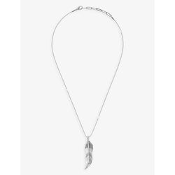 Womens La Maison Couture x Tomasz Donocik Long Leaf white gold-plated recycled sterling-silver and cubic zirconia pendant necklace