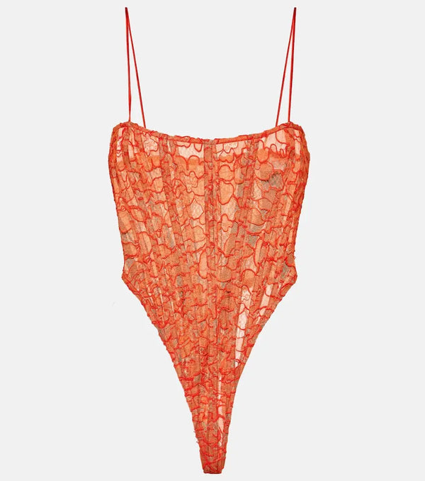 LaQuan Smith Lace bodysuit | LYBSTORE