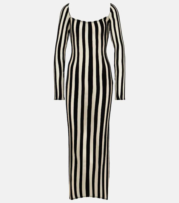 LaQuan Smith Striped gown | LYBSTORE