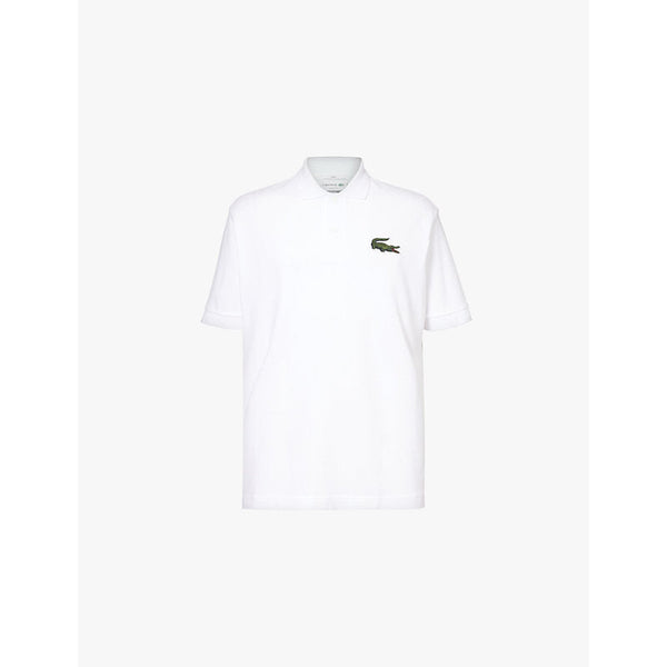 Mens Lacoste Big crocodile-embroidered classic-fit cotton-piqué polo shirt