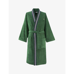 Mens Lacoste Club kimono-style organic terry cotton bathrobe