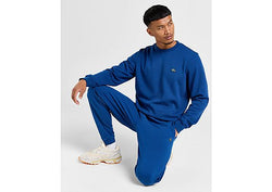 Lacoste Double Knit Crew Sweatshirt Blue