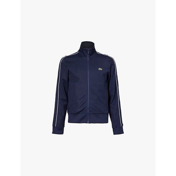  Lacoste Logo-embroidered regular-fit cotton-blend jacket