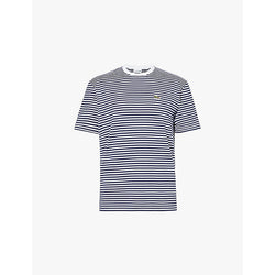 Lacoste Logo-embroidered striped regular-fit cotton-jersey T-shirt