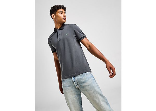 Lacoste Tipped Polo Shirt Grey