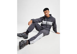 Lacoste Woven Colour Block Tracksuit Grey