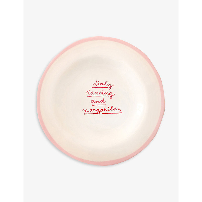 Laetitia Rouget Dirty Dancing hand-painted ceramic plate 20cm