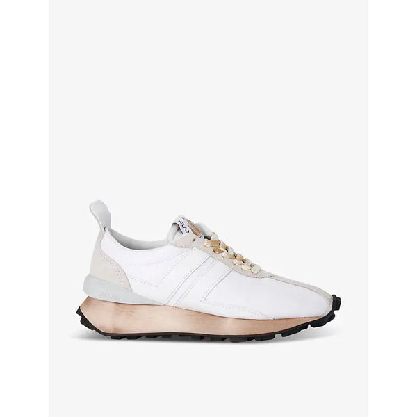 Lanvin Bumper leather and mesh low-top trainers