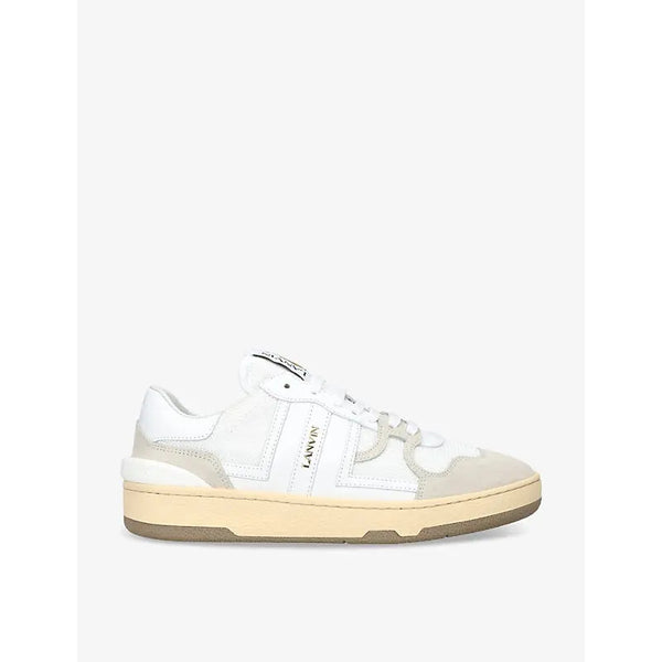 Lanvin Clay branded woven-blend low-top trainers