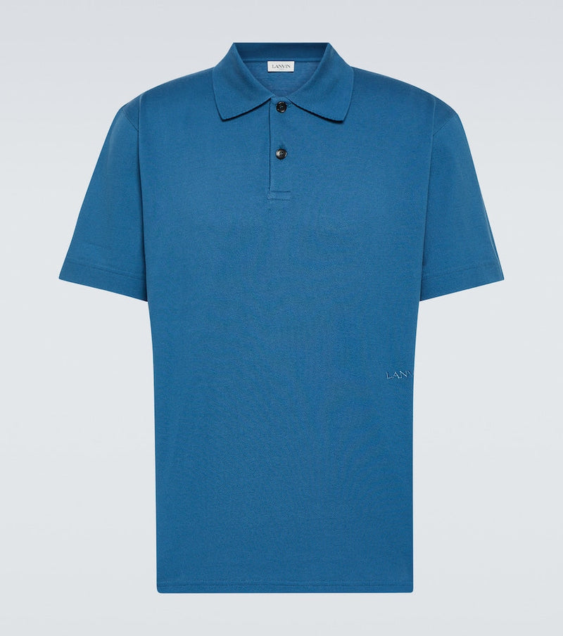 Lanvin Curb oversized piqué polo shirt