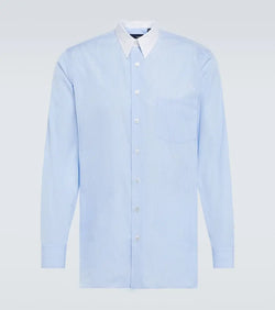 Lardini Cotton and silk long-sleeve shirt