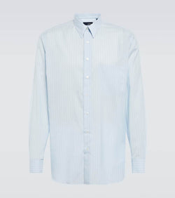 Lardini Cotton and silk long-sleeve shirt