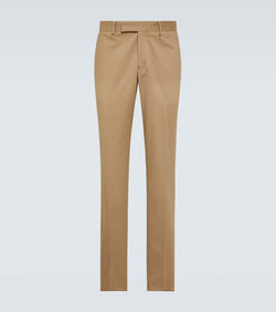 Lardini Mid-rise cotton chinos