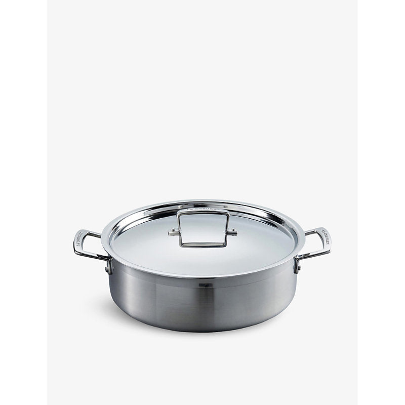 Le Creuset 3-ply stainless-steel sauteuse pan 28cm