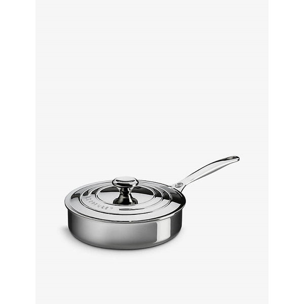 Le Creuset Signature 3-ply stainless-steel sauté pan with lid 24cm | LYBSTORE