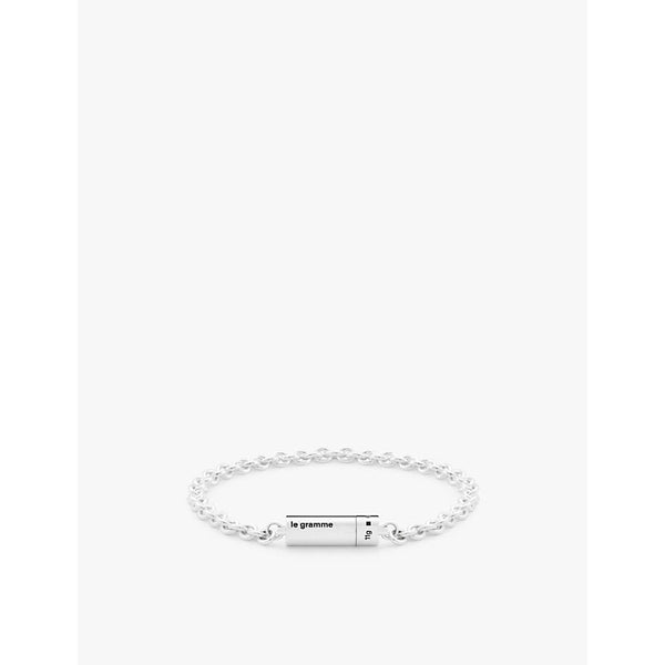 Le Gramme 11g polished sterling-silver chain cable bracelet