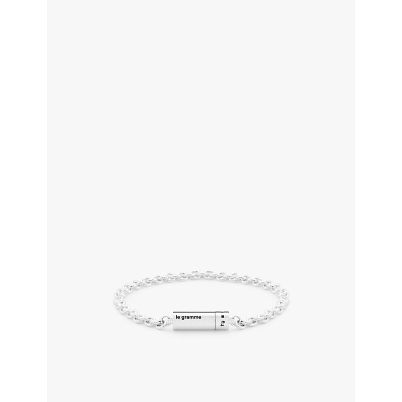 Le Gramme 11g polished sterling-silver chain cable bracelet