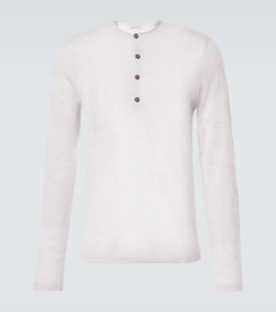 Le Kasha Cashmere Henley shirt